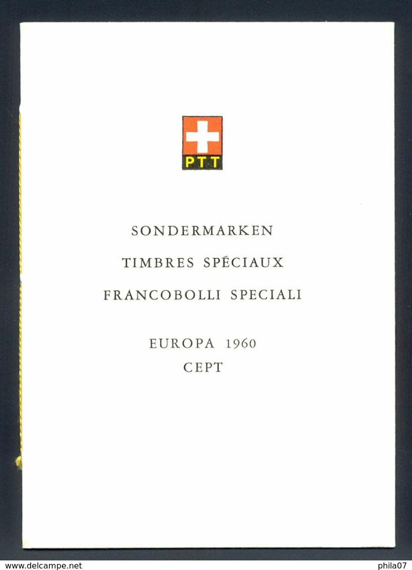 SWITZERLAND - Sondermarken 1960, Timbres Speciali Francobolli Speciali - Without Commemorative Cancel - 1960