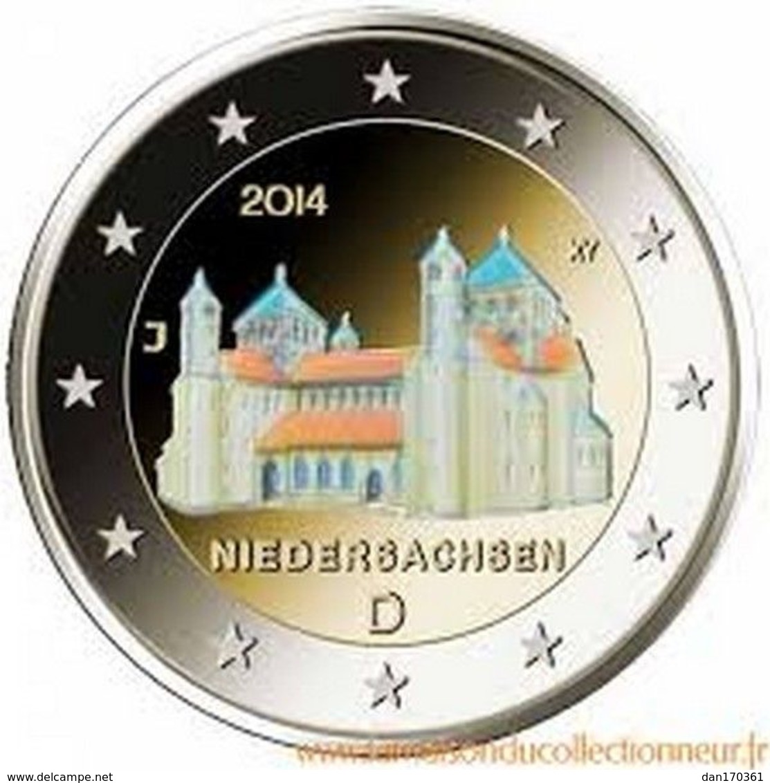 ALLEMAGNE 2014 - ATELIER "J" - COULEUR HOLOGRAMME  - NIEDERSCHASEN -  2 EUROS COMMEMORATIVE  -  COULEUR - Germany