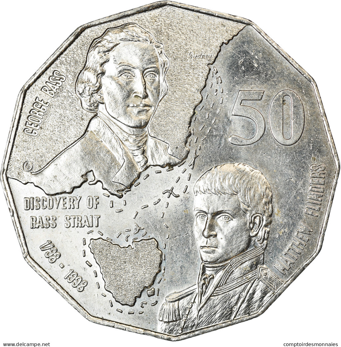 Monnaie, Australie, Elizabeth II, 50 Cents, 1998, TTB, Copper-nickel, KM:364 - 50 Cents