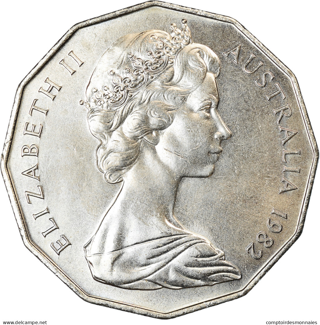 Monnaie, Australie, Elizabeth II, 50 Cents, 1982, TTB+, Copper-nickel, KM:74 - 50 Cents