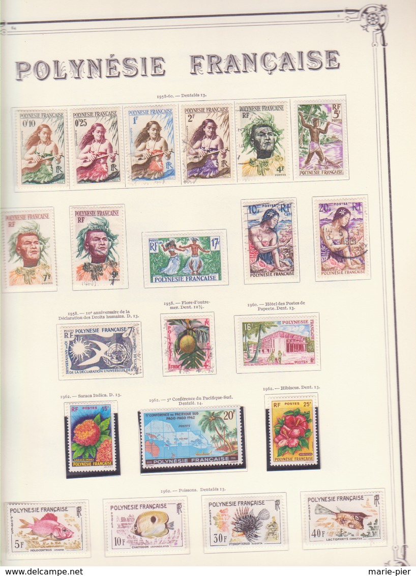 Timbres Polynésie Française, N°s 1 à 161 + PA + T + Service + BF - Collections, Lots & Series