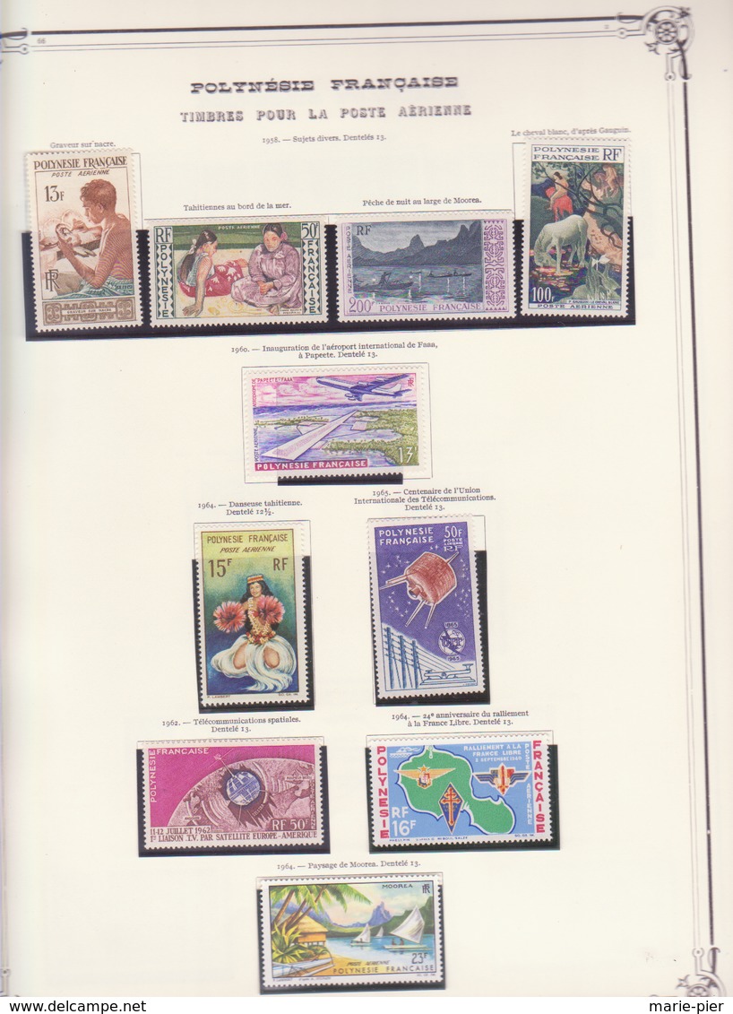 Timbres Polynésie Française, N°s 1 à 161 + PA + T + Service + BF - Collezioni & Lotti