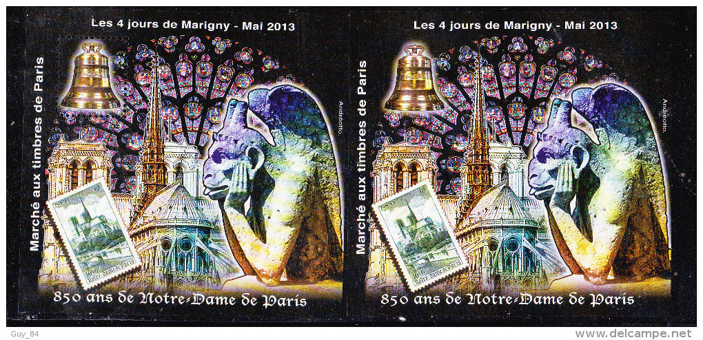 #           Oo  Yvert N° 25 - 4 Jours Marigny 2013 - Notre-Dame De Paris - Neuf**  Luxe  OO - CNEP