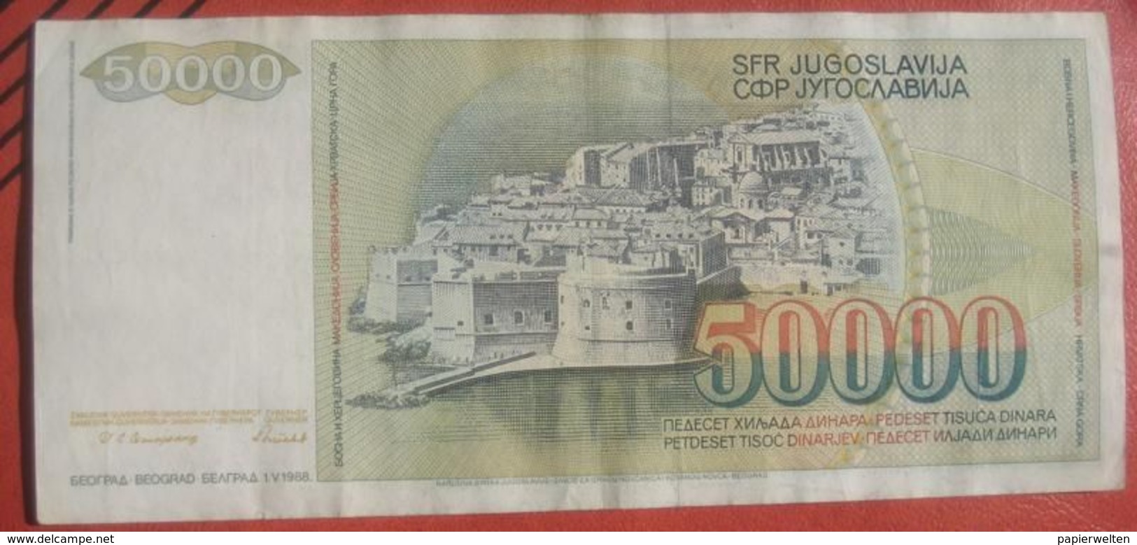 50000 Dinara 1988 (WPM 96) - Jugoslawien