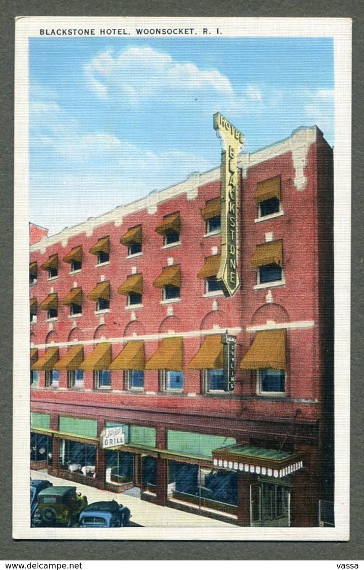 WOONSOCKET ( R.I) .BLACKSTONE HOTEL Old Postcard - Woonsocket