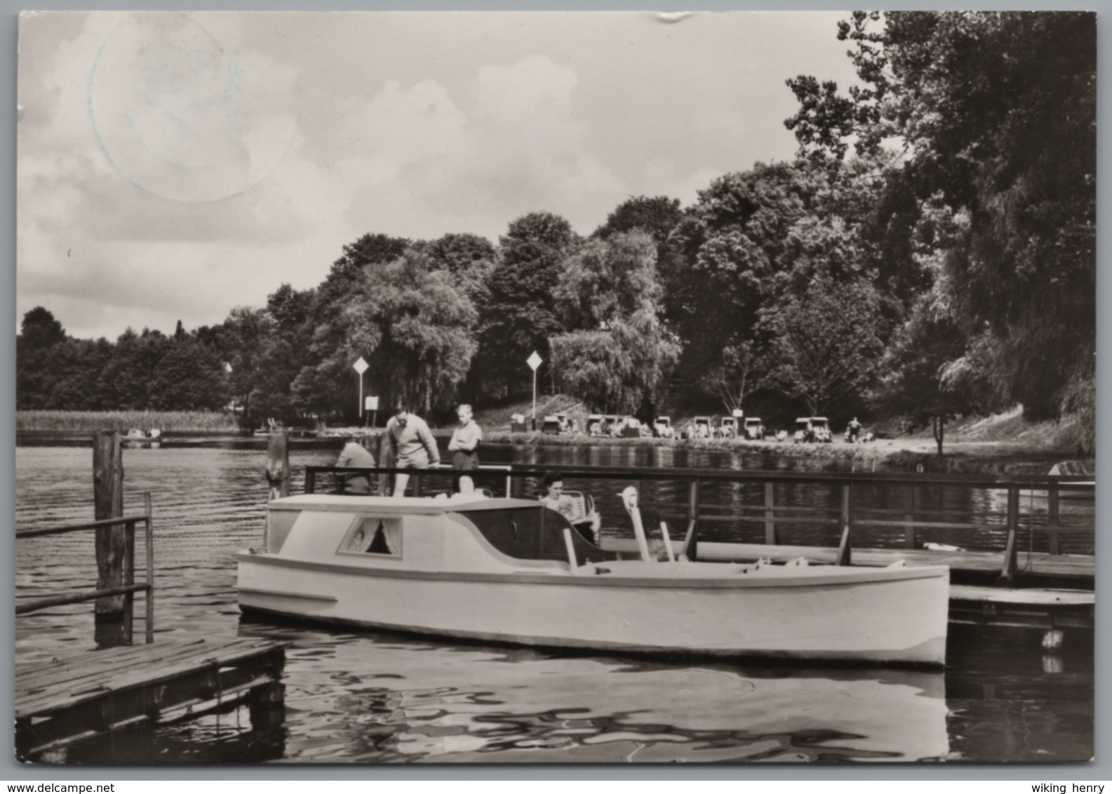 Rheinsberg Zechlinerhütte - S/w Schlabornsee 1   Mit Motorboot - Rheinsberg