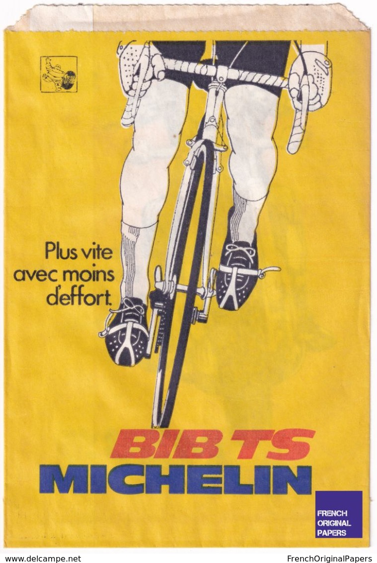 Rare Pochette Papier Michelin M38S BIB TS -thèmes Publicité Vélo Moto Cycle Cycliste Sport Pneu Pneumatique Ephemera GF1 - Verzamelingen