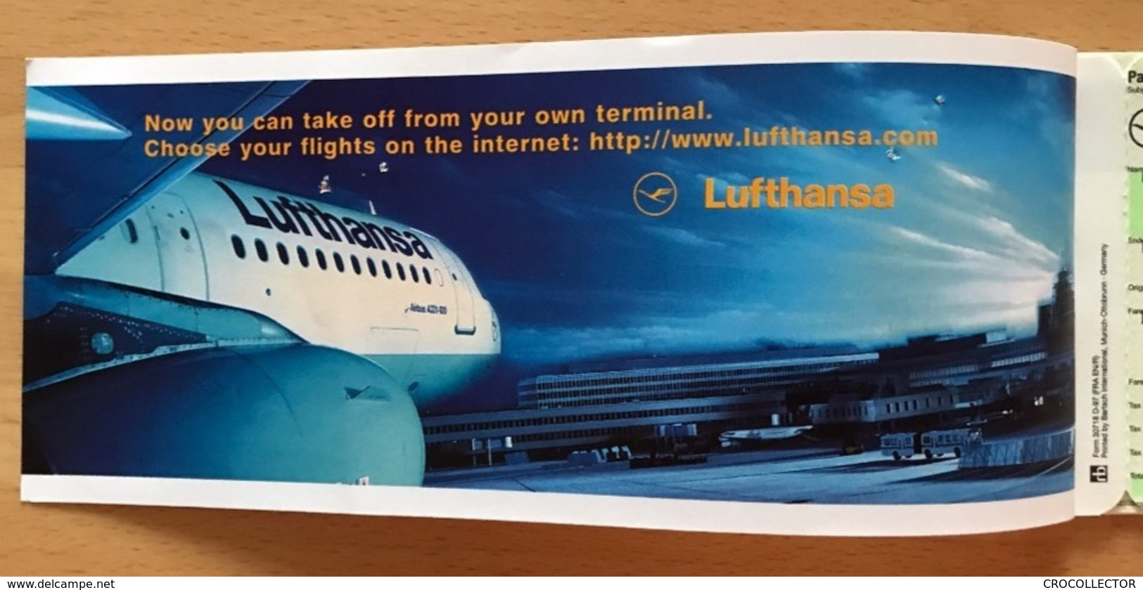 LUFTHANSA TICKET 21SEP97  MOSCOW FRANKFURT MOSCOW - RETURN NOT FLOWN - Tickets