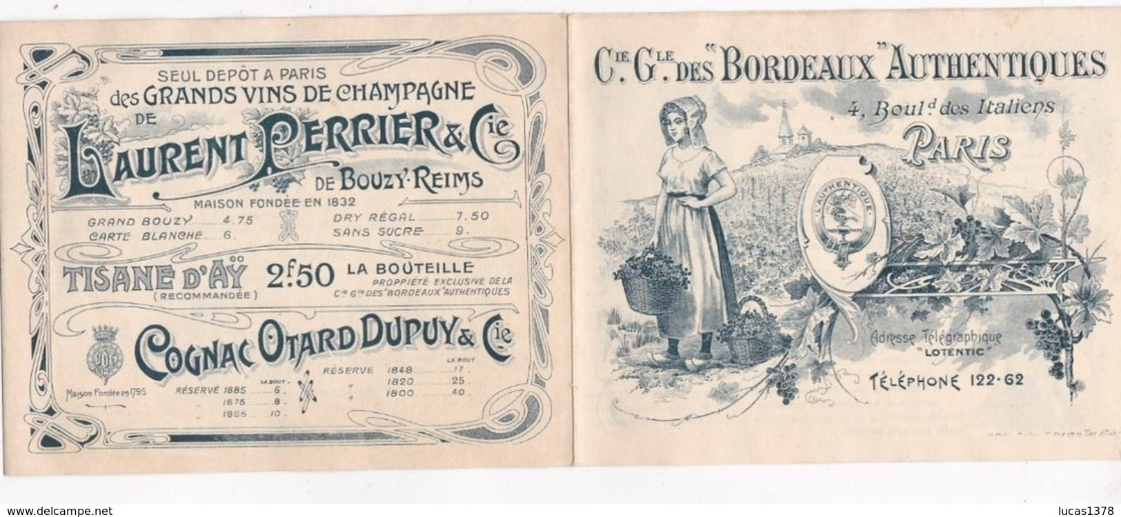 EXCEPTIONNEL TARIFS GRANDS CRUS BORDEAUX 1877 A 1896 !!! CIE GENERALE DES BORDEAUX AUTHENTIQUES !! - Alcoholes