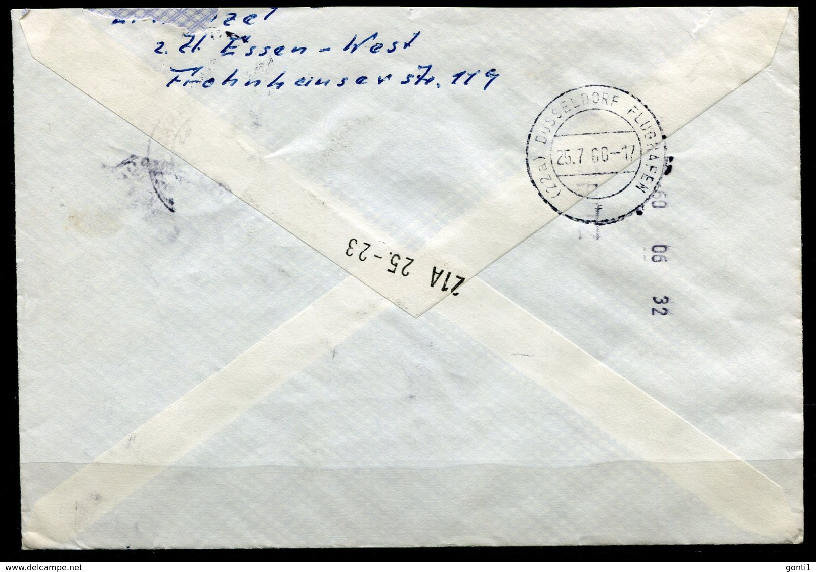 Germany 1960 Luftpost/Express Bedarfsbrief/Cover Mit Mi.Nr.264 MiF Mit Tstp."Mülheim A.d.Ruhr" Nach Berlin"1Beleg - Sonstige & Ohne Zuordnung