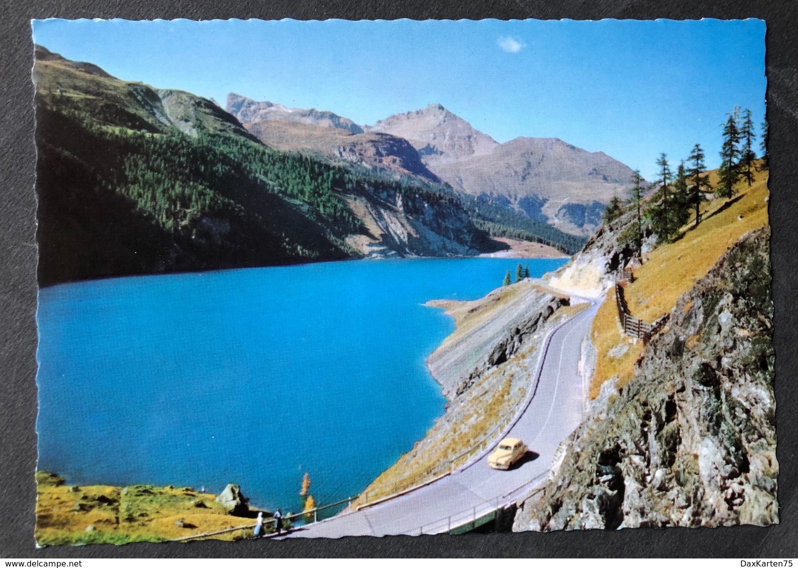 Stausee Marmorera Am Julierpass/ Oldtimer Auto - Marmorera