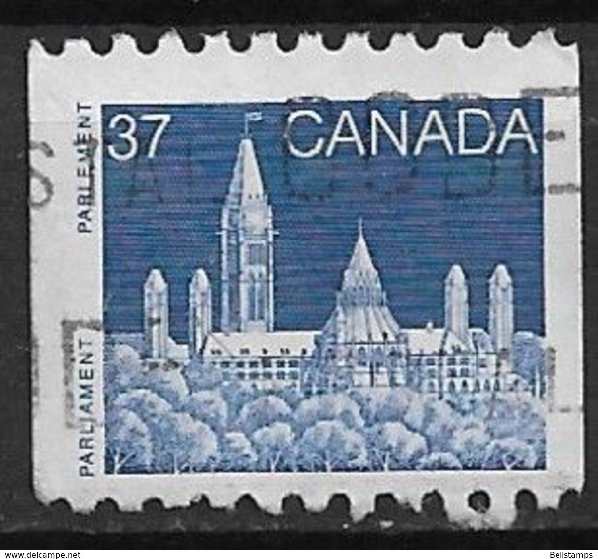 Canada 1988. Scott #1194 (U) Parliament, Library  *Complete Issue* - Roulettes