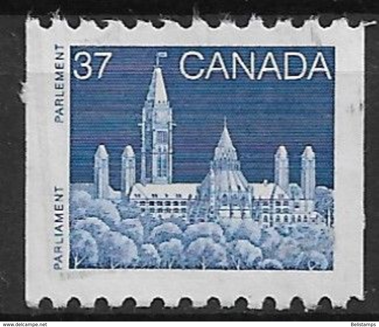 Canada 1988. Scott #1194 (U) Parliament, Library  *Complete Issue* - Coil Stamps