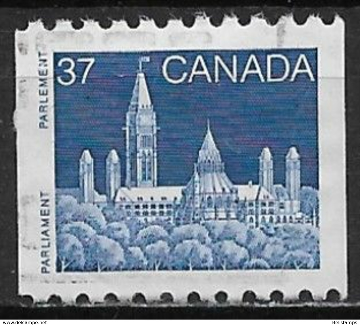 Canada 1988. Scott #1194 (U) Parliament, Library  *Complete Issue* - Coil Stamps