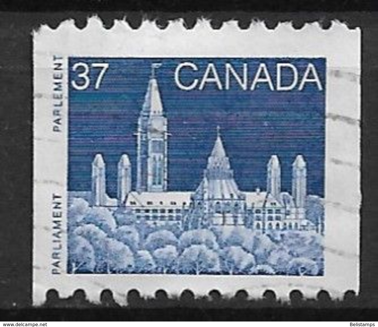 Canada 1988. Scott #1194 (U) Parliament, Library  *Complete Issue* - Roulettes