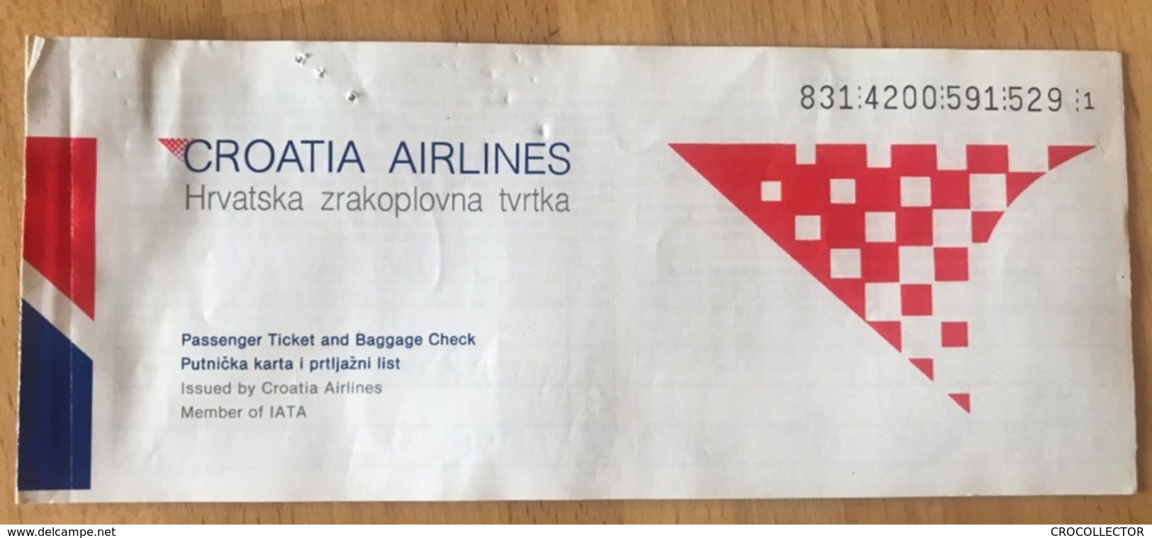 CROATIA AIRLINES TICKET 31MAY98 COPENHAGEN LONDON COPENHAGEN - Biglietti