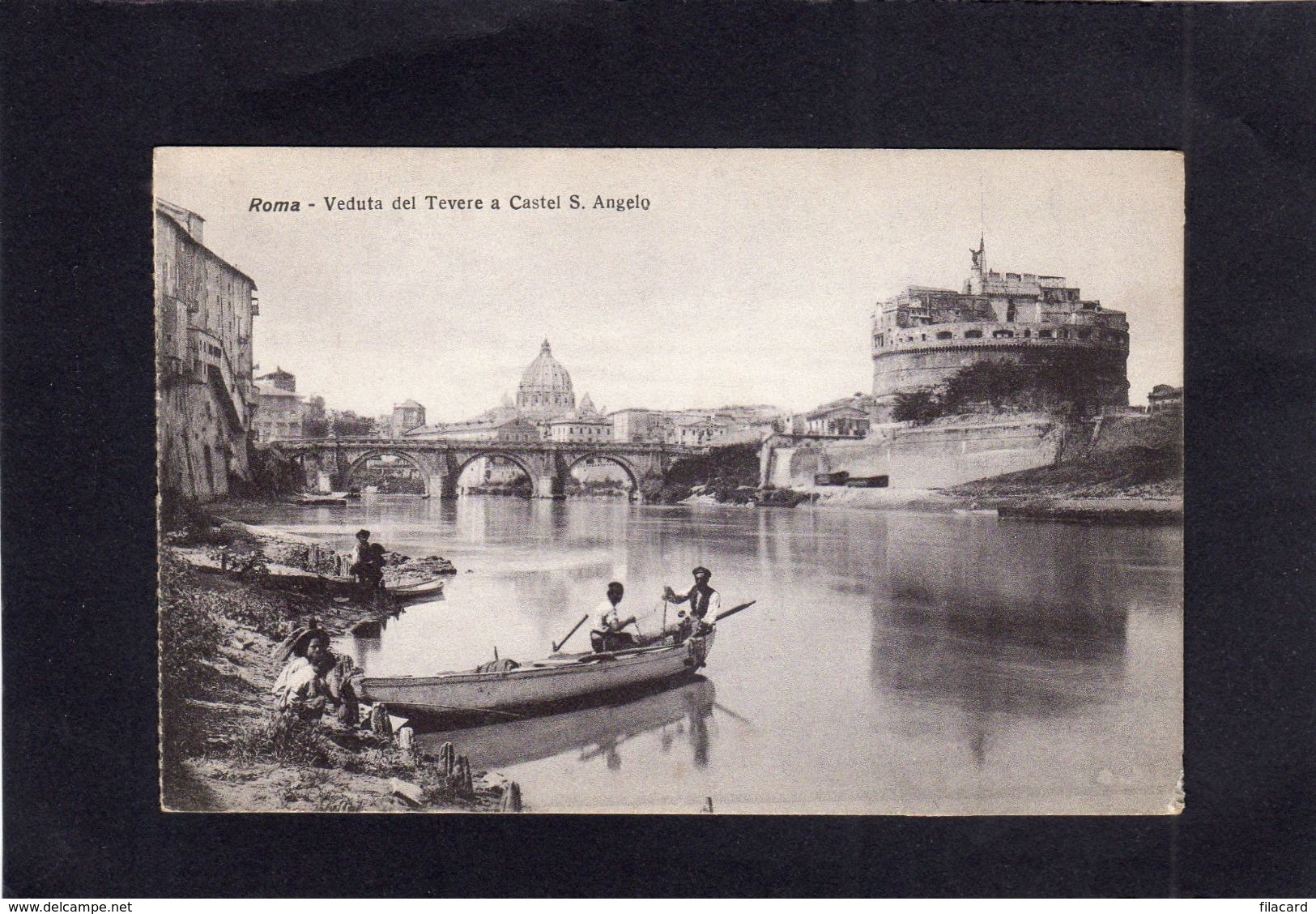 95108   Italia,  Roma,  Veduta Del Tevere A Castel  S. Angelo,  NV - Fiume Tevere