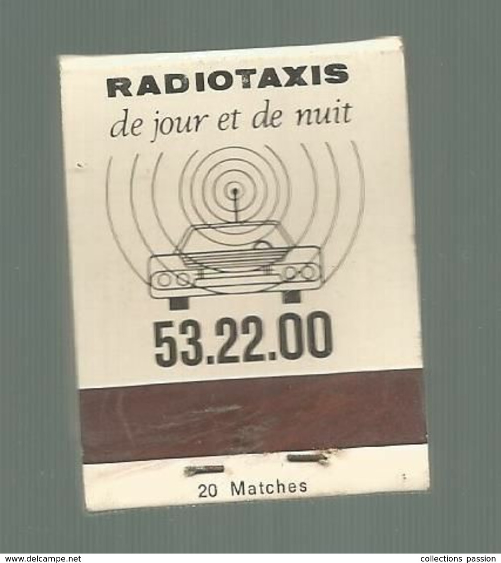 Boite D'allumettes , Pochette, Taxis UNITAX , LIEGE ,BELGIQUE , 2 Scans - Zündholzschachteln