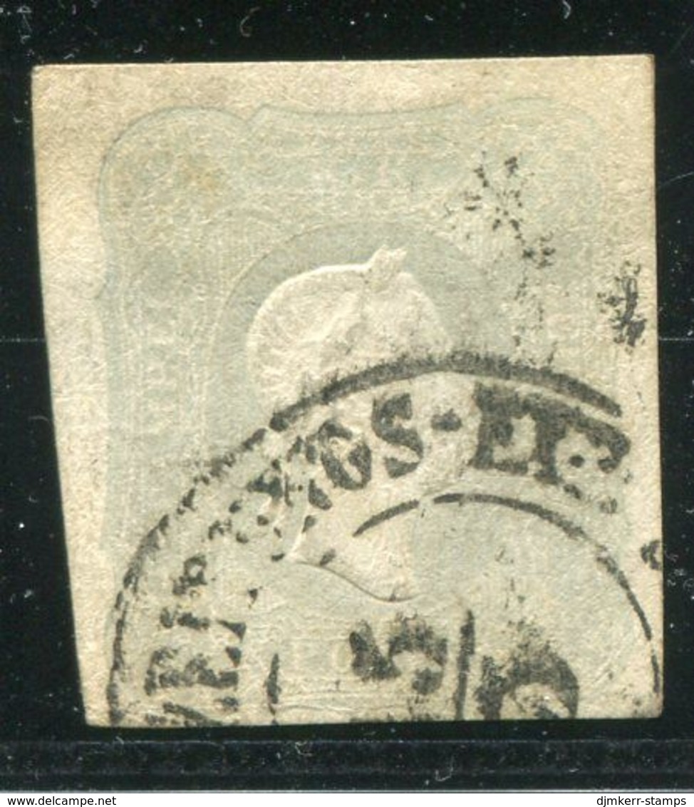 AUSTRIA 1861 Franz Joseph (1.05) Kr. , Used.  Michel 23a.  Steiner Short Certificate. - Dagbladen