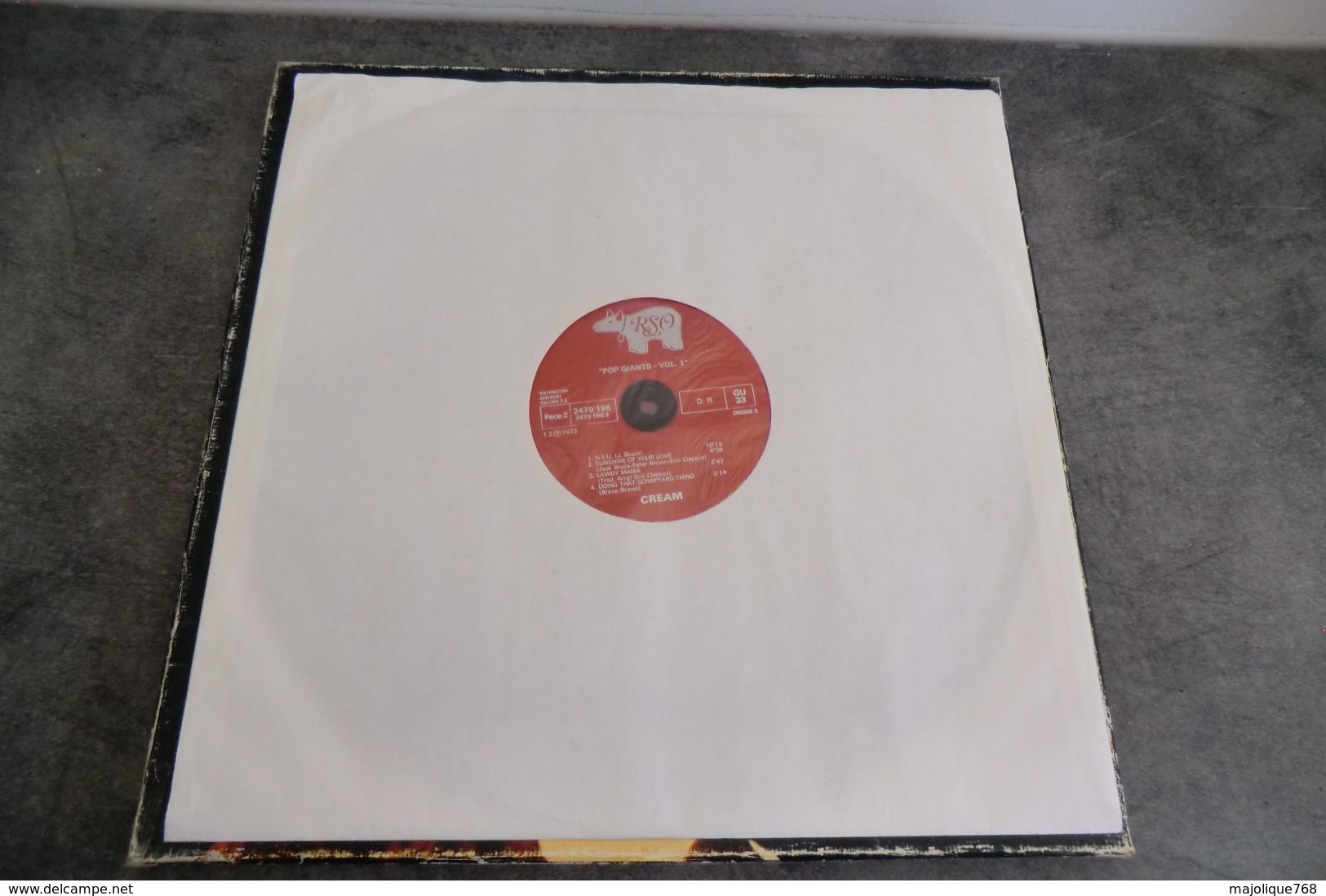 disque -POP Giants vol.1 - éric Clapton - Bee Gees - THE Cream - RSO 2658121 -  3 × Vinyl, LP, France 1973