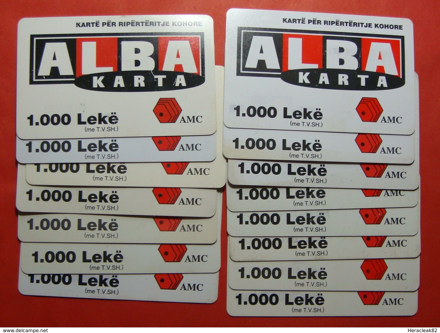 Albania Lot Of 15 Prepaid Cards, Different Years, Operator AMC - Albanien