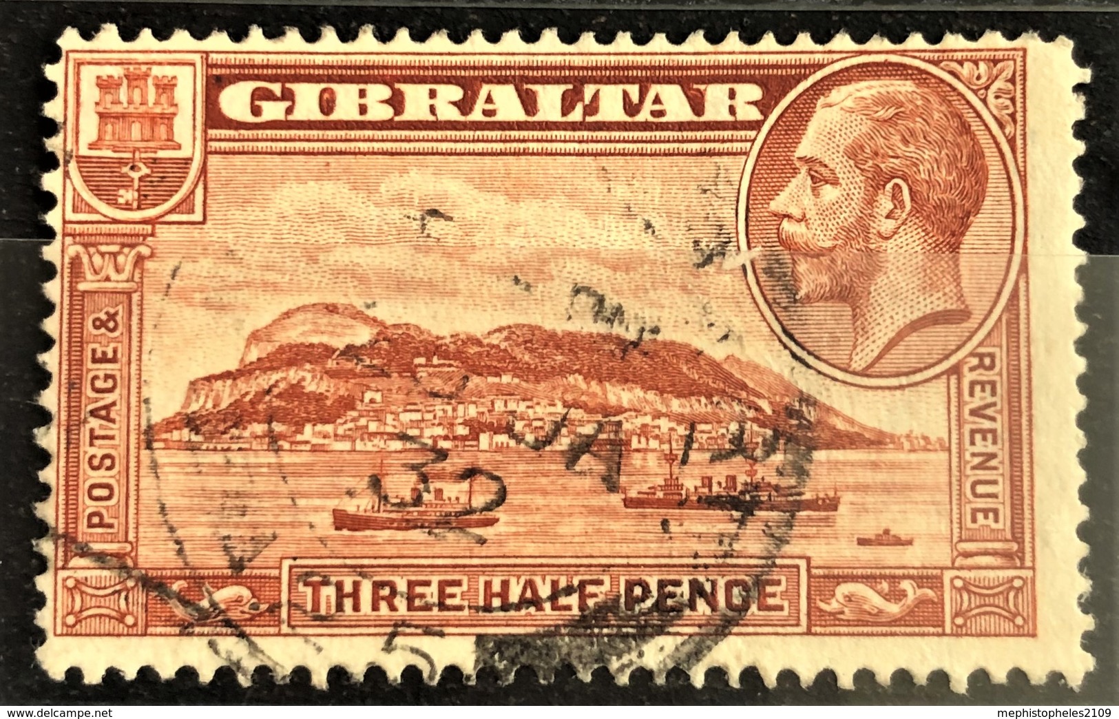 GIBRALTAR 1931/33 - Canceled - Sc# 97 - 1,5d - Gibilterra