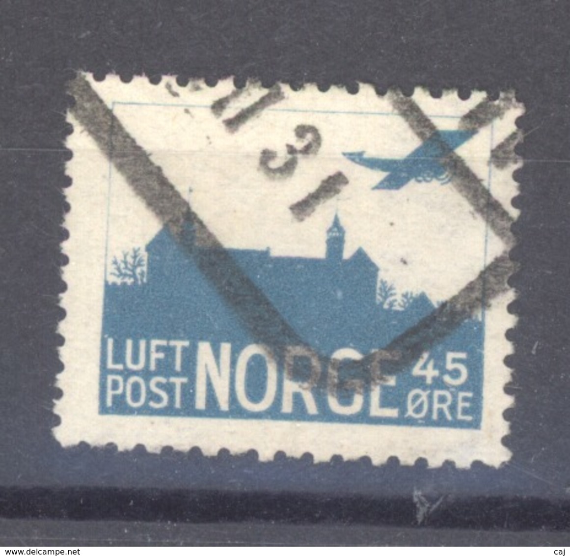 Norvège  -  Avion  :  Yv   1   (o)       ,   N2 - Used Stamps