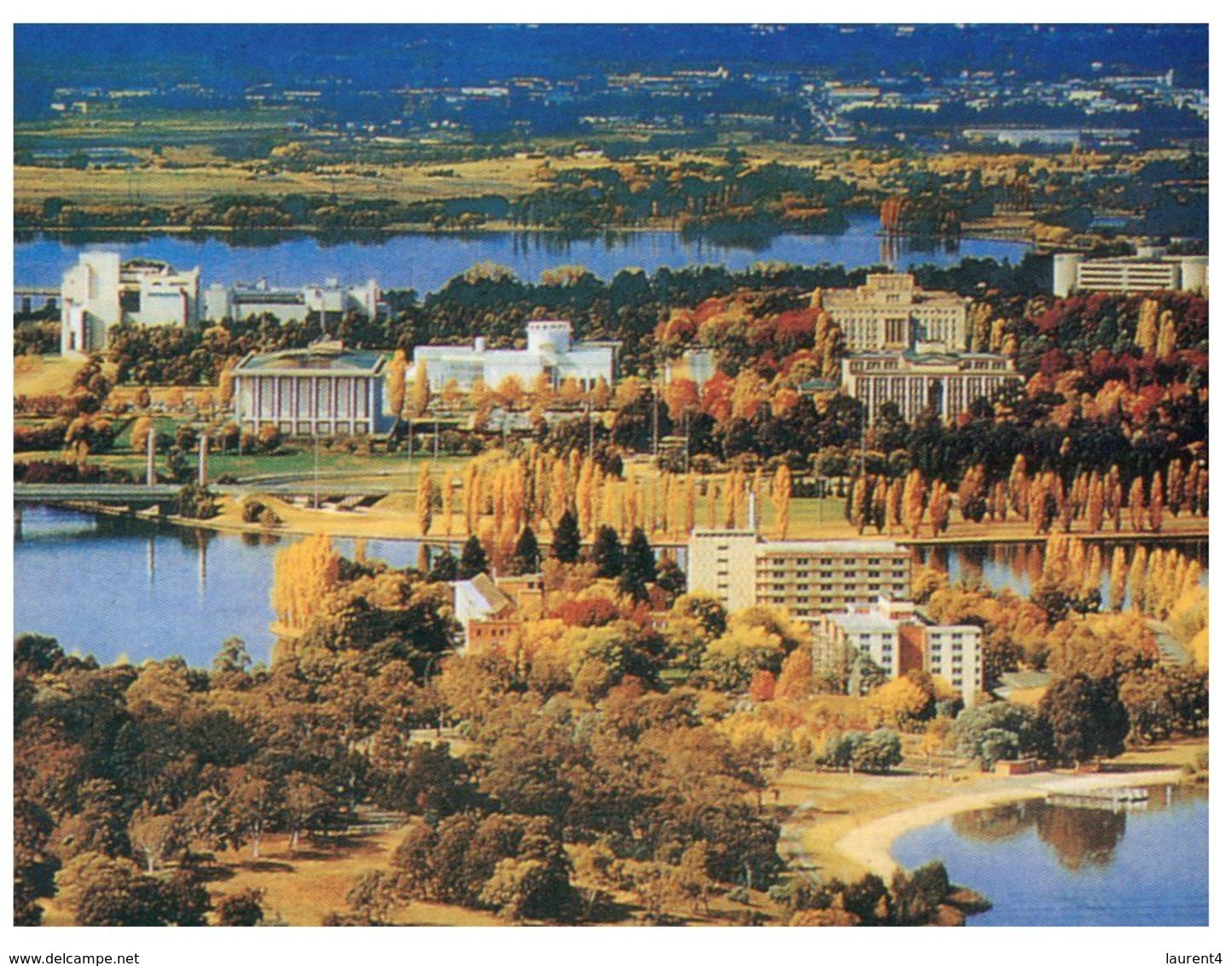 (G 12) Australia - ACT - Canberra Lake (with Stamp) - Fremantle