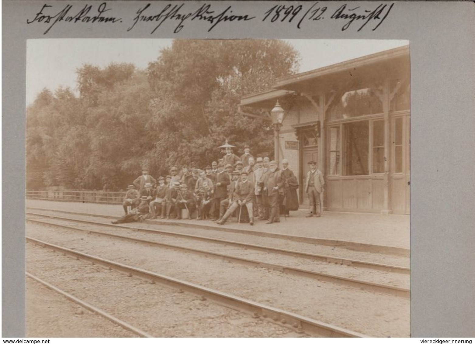 ! Seltenes Altes Hartpappenfoto, Hessen, 1899, Hanau Wolfgang Bahnhof Pulverfabrik, Format 16 X 12 Cm - Hanau