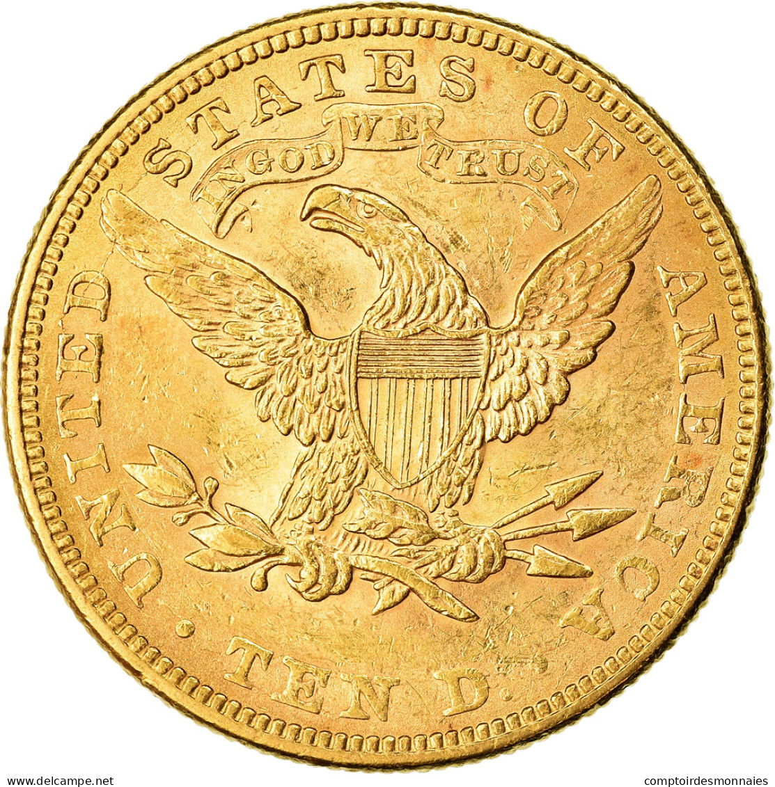Monnaie, États-Unis, Coronet Head, $10, Eagle, 1897, U.S. Mint, Philadelphie - 10$ - Eagles - 1866-1907: Coronet Head (Tête Couronnée)