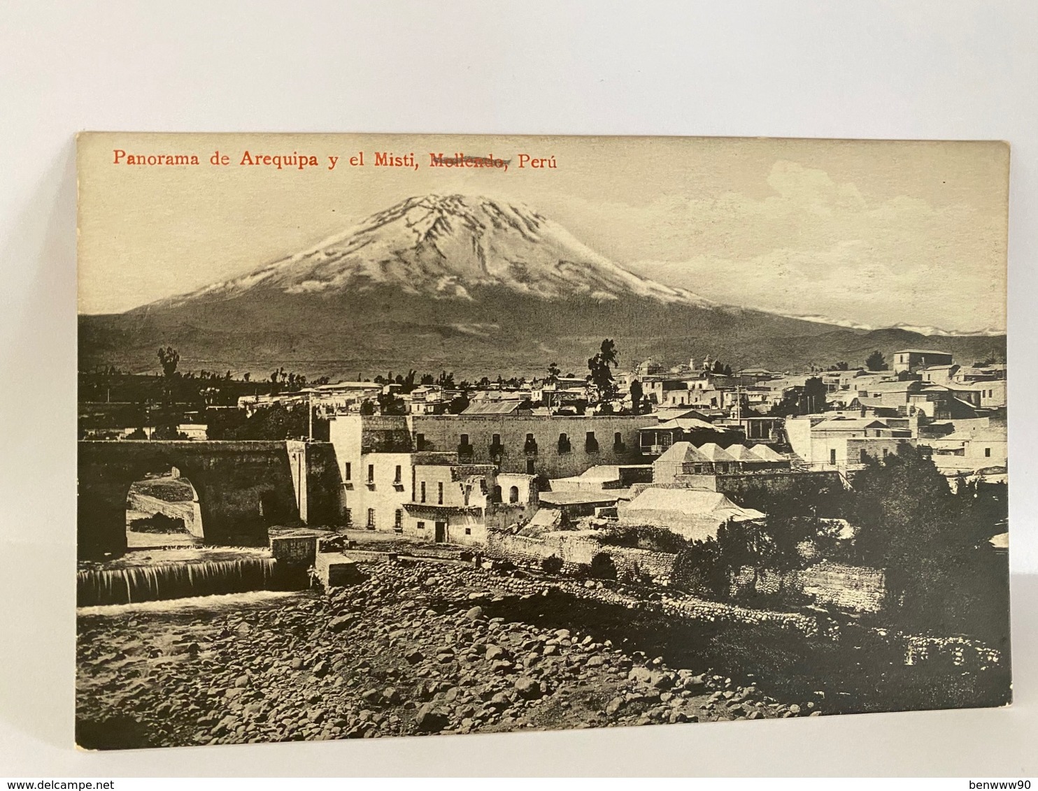 Peru Postcard, Arequipa - Panorama Y , El 'Misti", Mollendo - Perù
