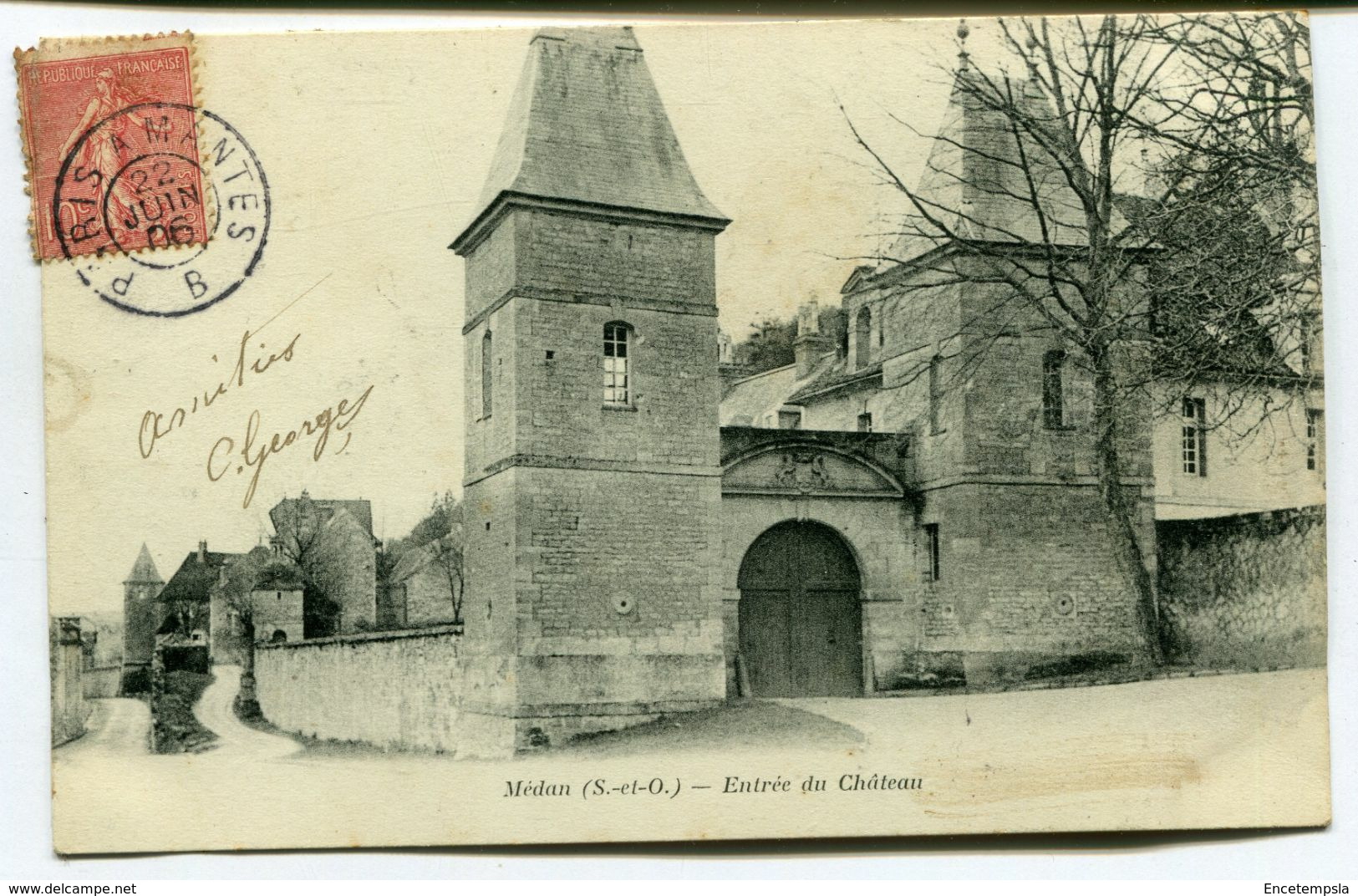 CPA - Carte Postale - France - Medan - Entrée Du Château - 1906  (D13341) - Medan