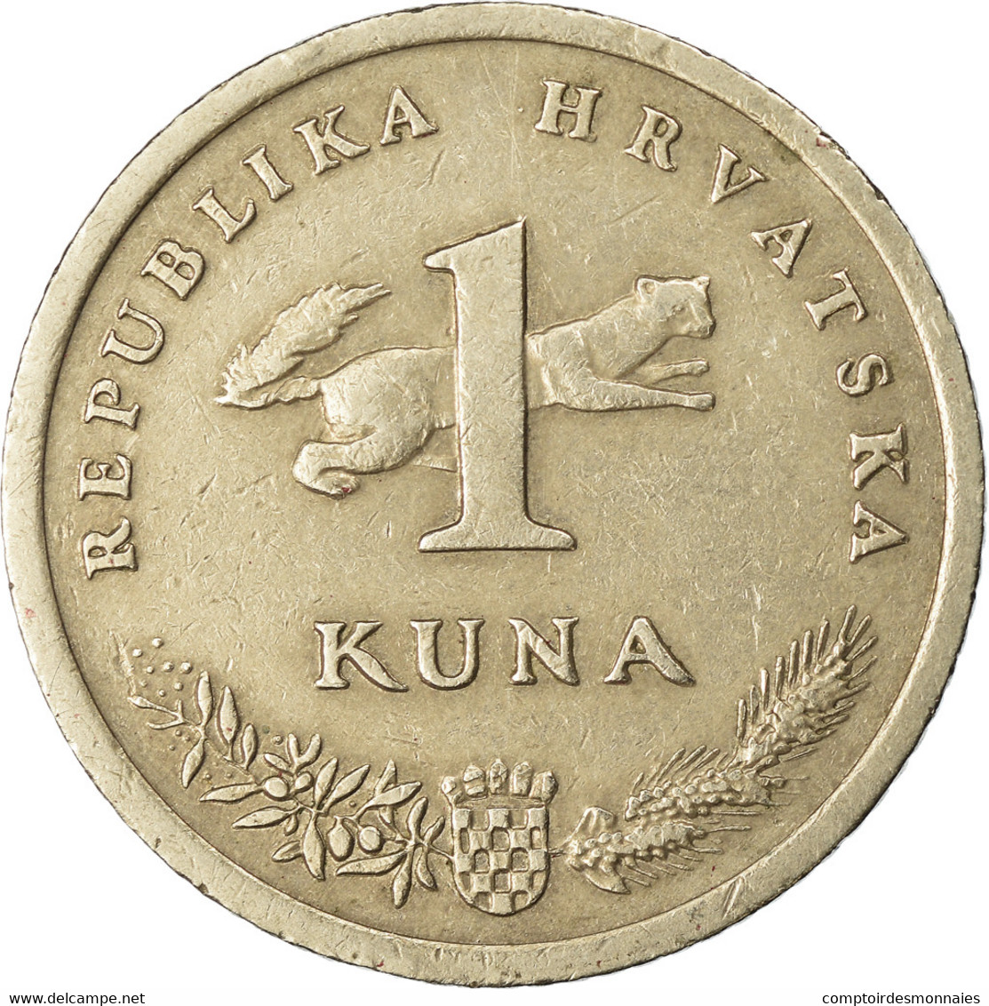 Monnaie, Croatie, Kuna, 1993, TB+, Copper-Nickel-Zinc, KM:9.1 - Croatie