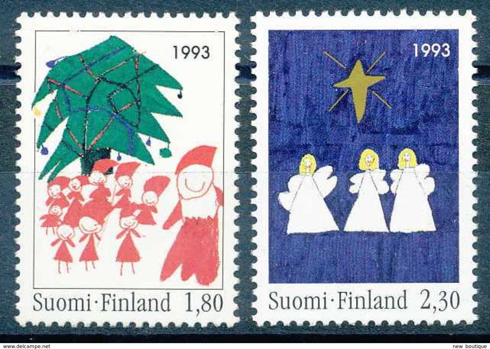 NB - [64249]SUP//**/Mnh-c:3e-N° 1198/99, Noël, Père Noël, Enfants, Sapin, Anges Et étoiles De Noël - Unused Stamps