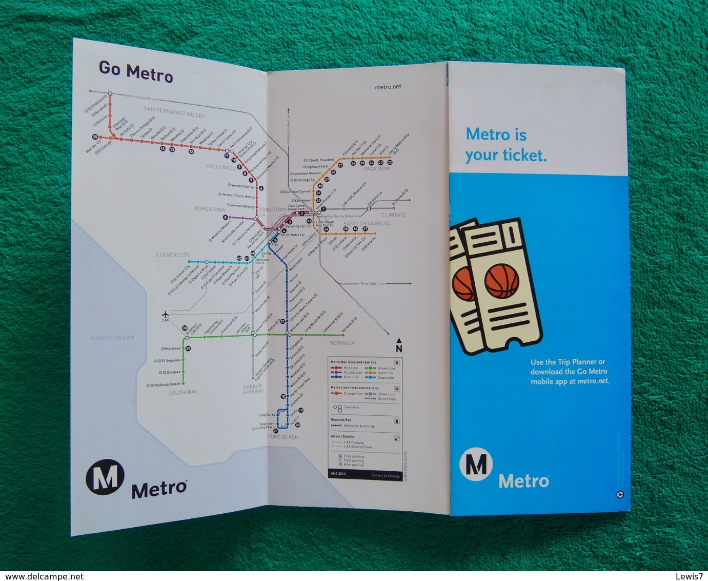 Brochure Plan De METRO Los Angeles - Monde