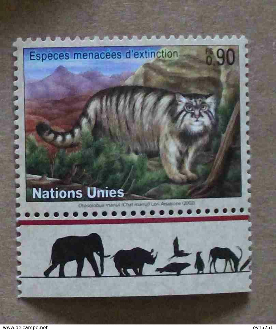 Ge02-01 : Nations-Unies (Genève) / Protection De La Nature - Chat Manul - Unused Stamps