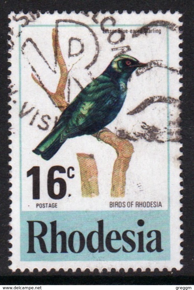 Rhodesia 1977 Single 16c Stamp From The Birds Of Rhodesia Set In Fine Used. - Rhodesia (1964-1980)