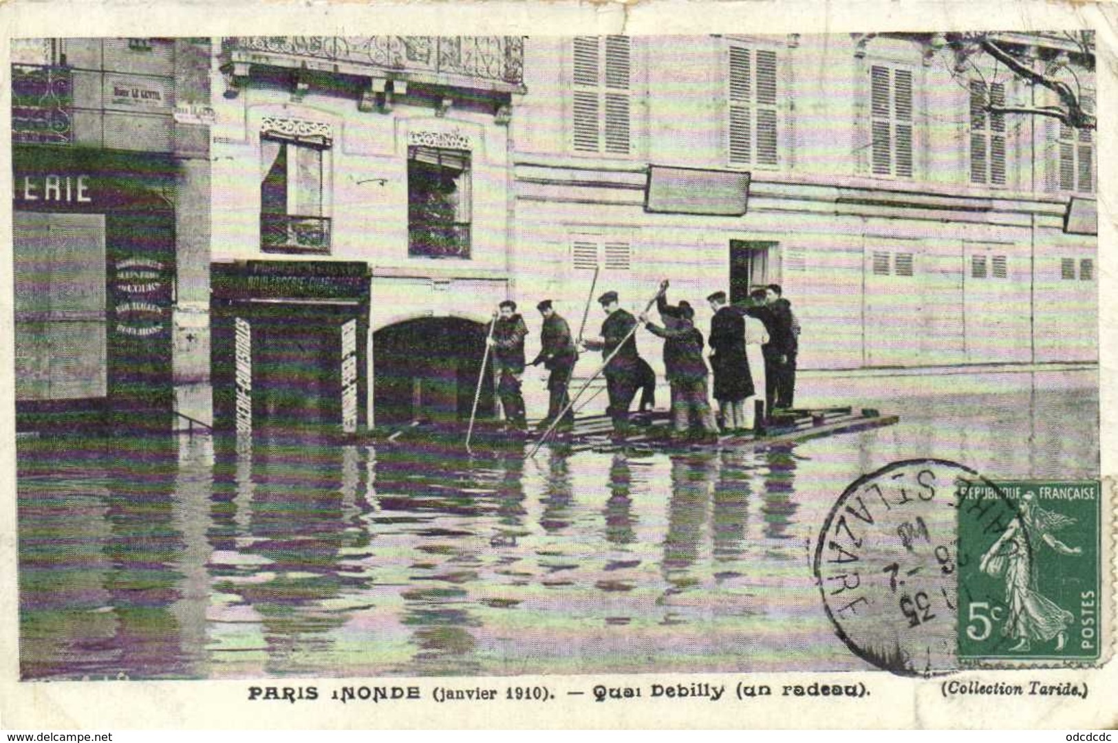 DESTOCKAGE BON LOT 100 CPA  INONDATIONS PARIS 1910   (toutes scanées)