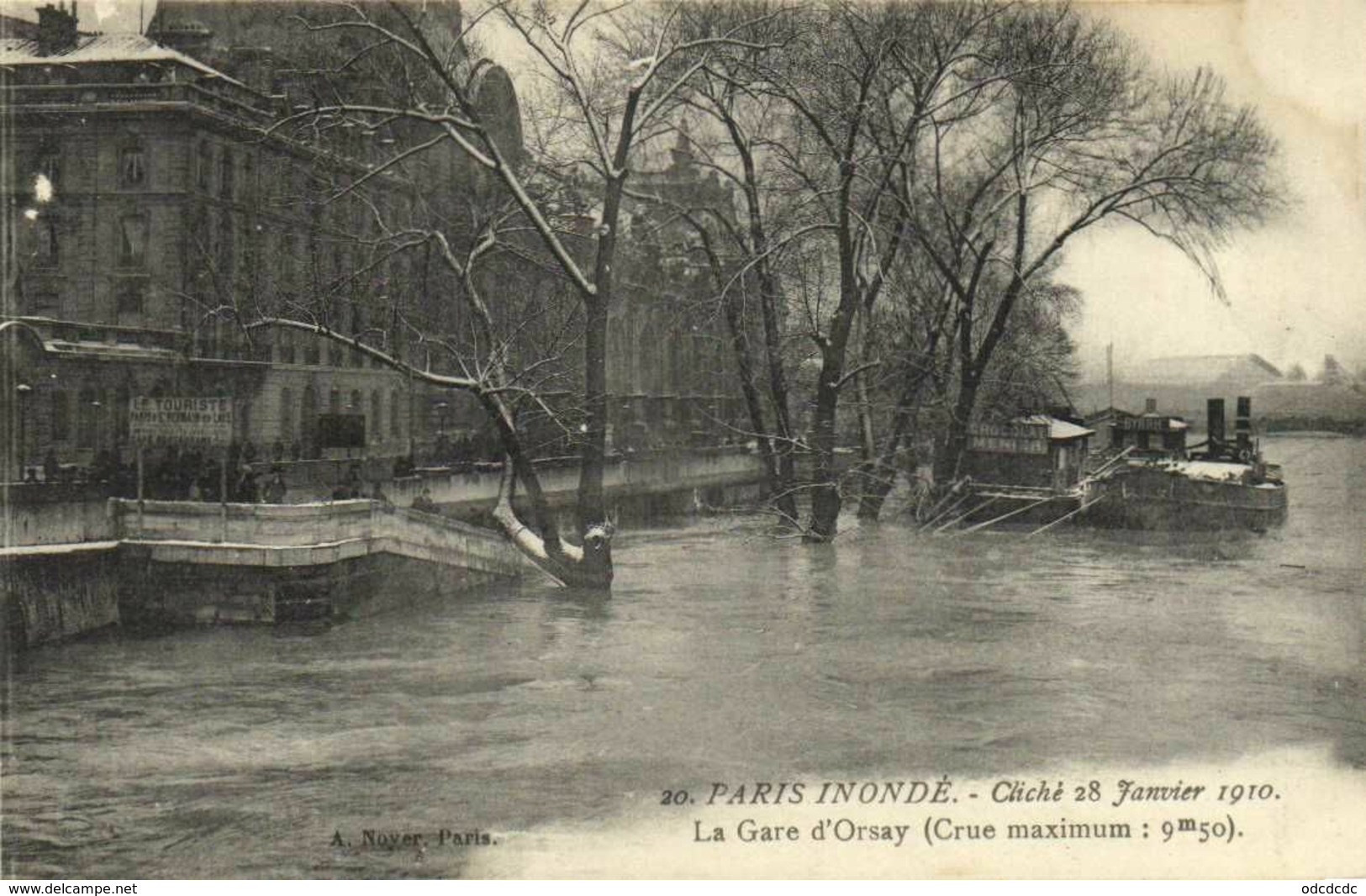 DESTOCKAGE BON LOT 100 CPA  INONDATIONS PARIS 1910   (toutes scanées)