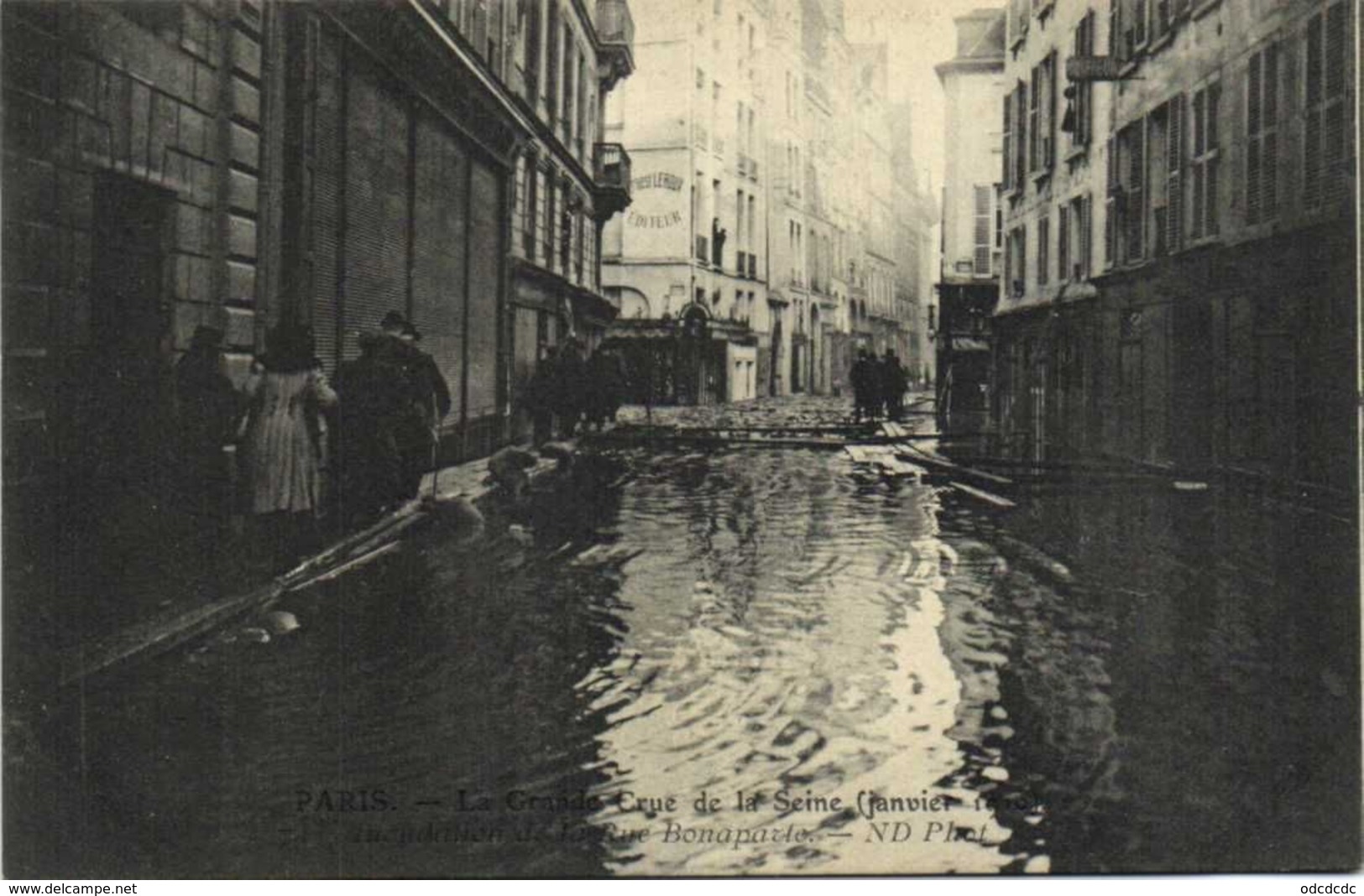 DESTOCKAGE BON LOT 100 CPA  INONDATIONS PARIS 1910   (toutes scanées)