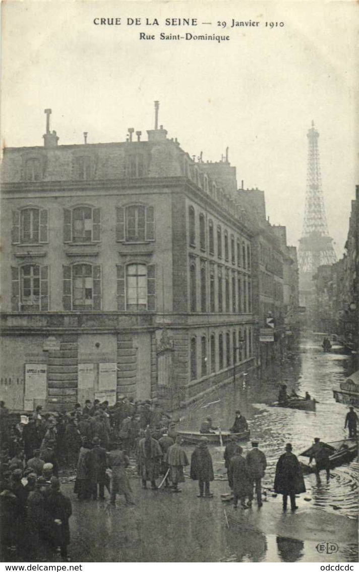 DESTOCKAGE BON LOT 100 CPA  INONDATIONS PARIS 1910   (toutes scanées)