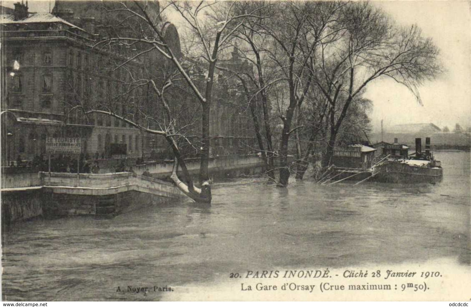 DESTOCKAGE BON LOT 100 CPA  INONDATIONS PARIS 1910   (toutes scanées)