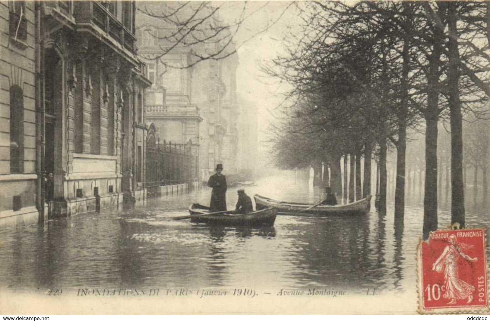 DESTOCKAGE BON LOT 100 CPA  INONDATIONS PARIS 1910   (toutes scanées)