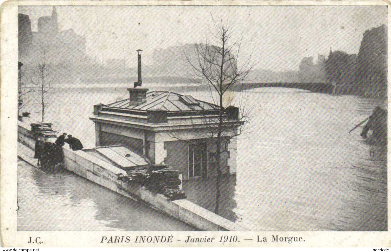 DESTOCKAGE BON LOT 100 CPA  INONDATIONS PARIS 1910   (toutes scanées)