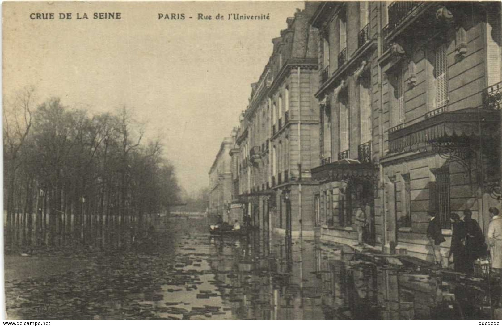 DESTOCKAGE BON LOT 100 CPA  INONDATIONS PARIS 1910   (toutes scanées)