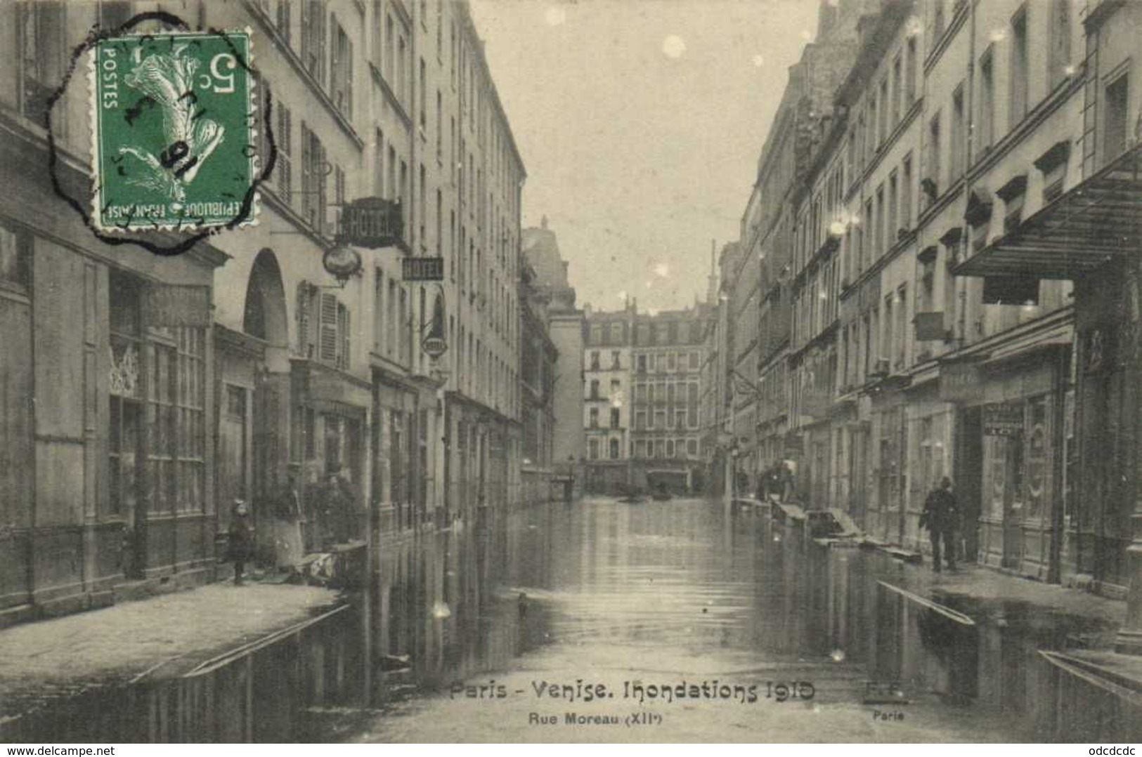 DESTOCKAGE BON LOT 100 CPA  INONDATIONS PARIS 1910   (toutes scanées)