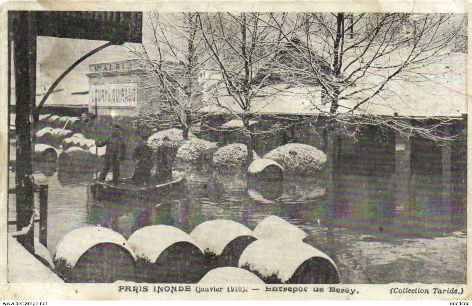 DESTOCKAGE BON LOT 100 CPA  INONDATIONS PARIS 1910   (toutes scanées)