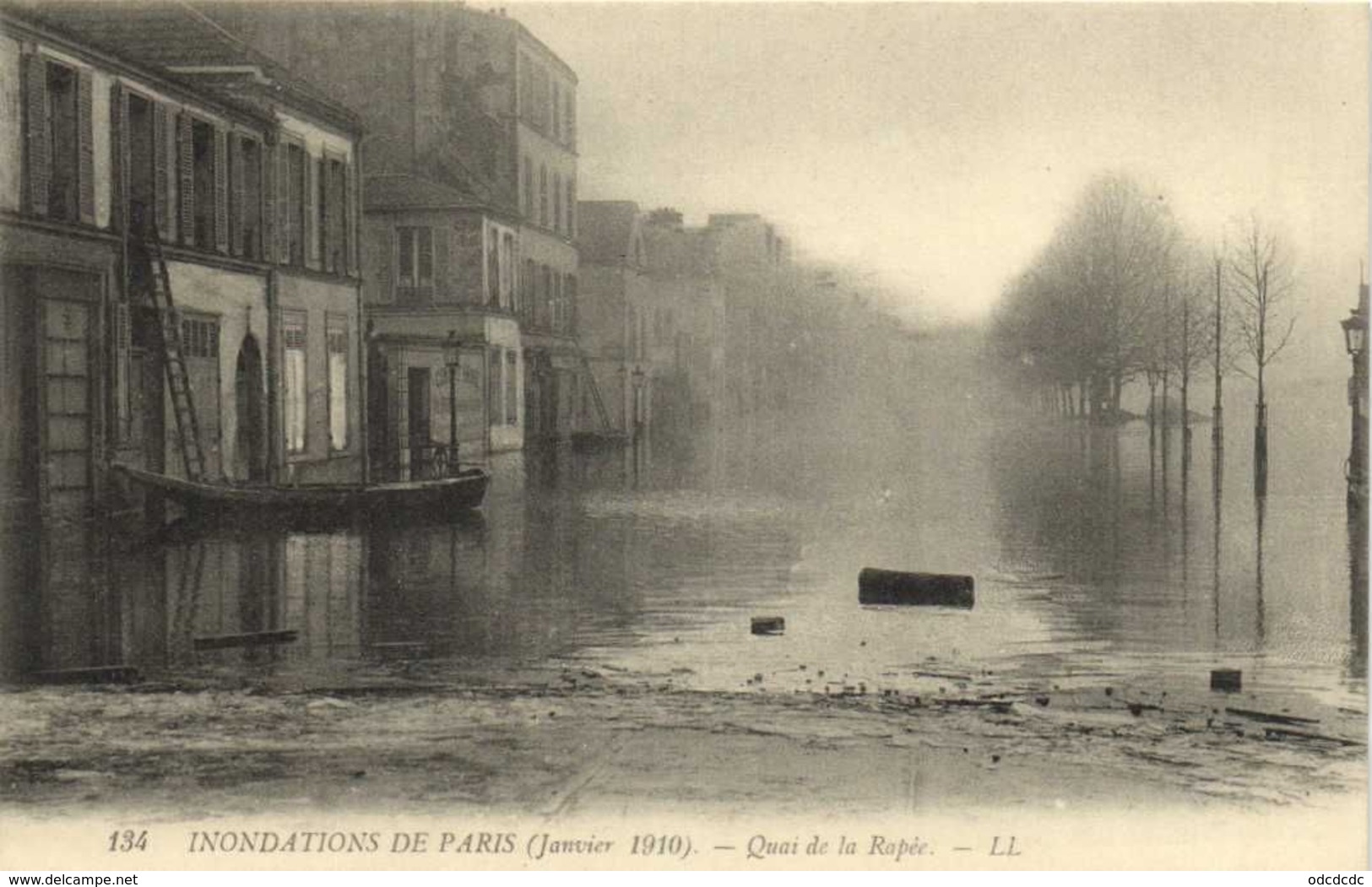 DESTOCKAGE BON LOT 100 CPA  INONDATIONS PARIS 1910   (toutes scanées)