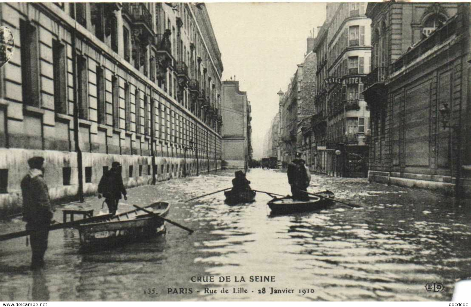 DESTOCKAGE BON LOT 100 CPA  INONDATIONS PARIS 1910   (toutes scanées)