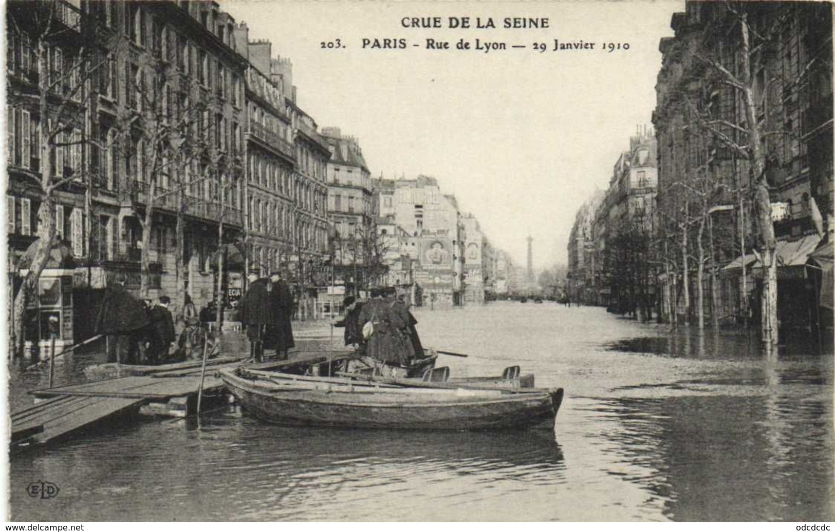 DESTOCKAGE BON LOT 100 CPA  INONDATIONS PARIS 1910   (toutes scanées)